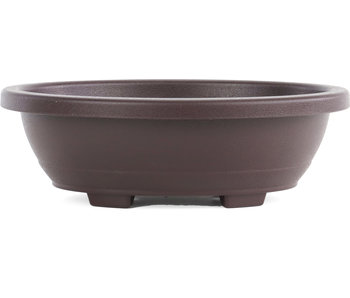 245 mm oval high plastic pot