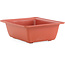 Rectangular plastic pot in terracotta color - 207 x 170 x 70 mm