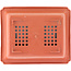 Rechthoekige plastic pot in terracotta kleur - 207 x 170 x 70 mm