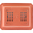 Maceta de plástico rectangular en color terracota - 207 x 170 x 70 mm