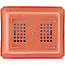 Rectangular plastic pot in terracotta color - 207 x 170 x 70 mm