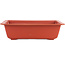 Pot à bonsaï rectangulaire en plastique - 380 x 245 x 105 mm couleur terre cuite