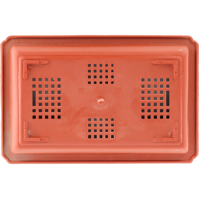 Maceta de bonsái de plástico rectangular - 380 x 245 x 105 mm en color terracota