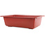 Rectangular terra plastic bonsai pot - 495 x 325 x 140 mm  in terracotta color