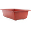 Rectangular terra plastic bonsai pot - 495 x 325 x 140 mm  in terracotta color