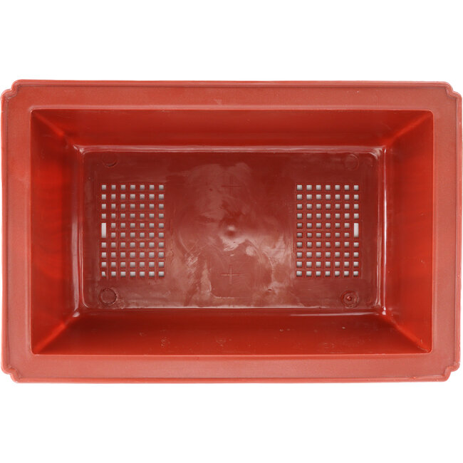 Pot à bonsaï rectangulaire en plastique terra - 495 x 325 x 140 mm couleur terracotta