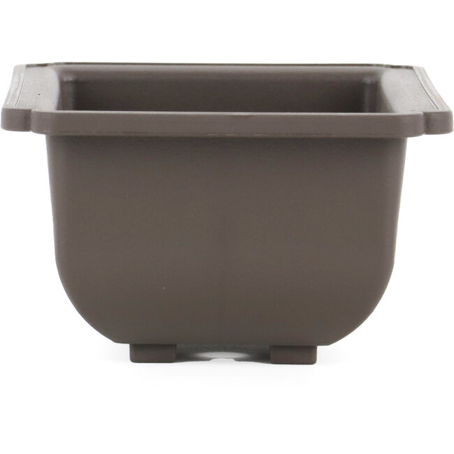 Maceta de bonsái de plástico marrón rectangular - 151 x 105 x 62 mm