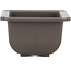 Maceta de bonsái de plástico marrón rectangular - 151 x 105 x 62 mm
