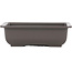 Rectangular brown plastic bonsai pot - 200 x 143 x 61 mm