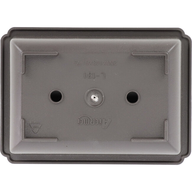 Maceta para bonsái de plástico marrón rectangular - 200 x 143 x 61 mm