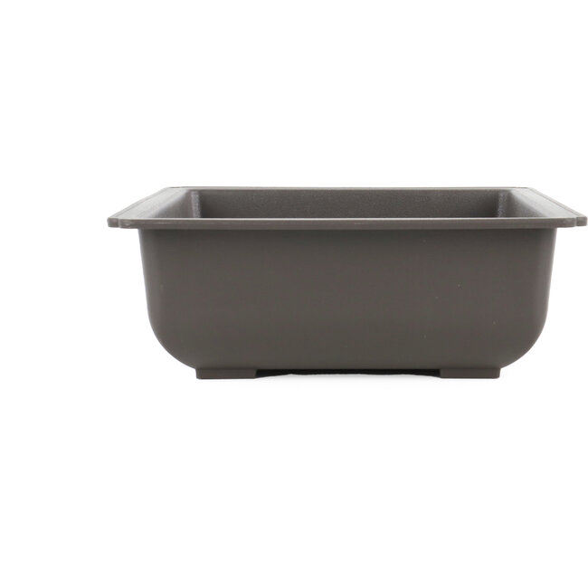 Maceta de bonsái de plástico marrón rectangular - 352 x 264 x 93 mm