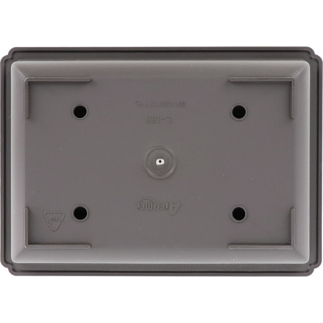 Pot à bonsaï rectangulaire en plastique marron - 352 x 264 x 93 mm