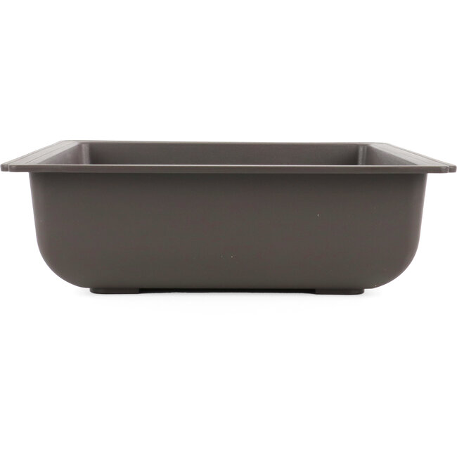 Rectangular brown plastic bonsai pot - 423 x 335 x 102 mm