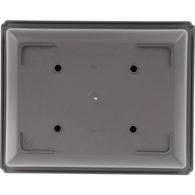 Rechteckige Bonsaischale aus braunem Kunststoff - 423 x 335 x 102 mm