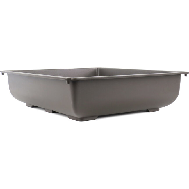 Rechthoekige bruine kunststof bonsaipot - 498 x 418 x 112 mm