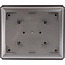 Rectangular brown plastic bonsai pot - 498 x 418 x 112 mm