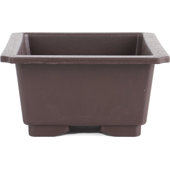 Maceta de bonsái de plástico marrón rectangular - 240 x 170 x 85 mm