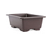 Rectangular brown plastic bonsai pot - 315 x 225 x 120 mm