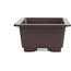 Rectangular brown plastic bonsai pot - 315 x 225 x 120 mm