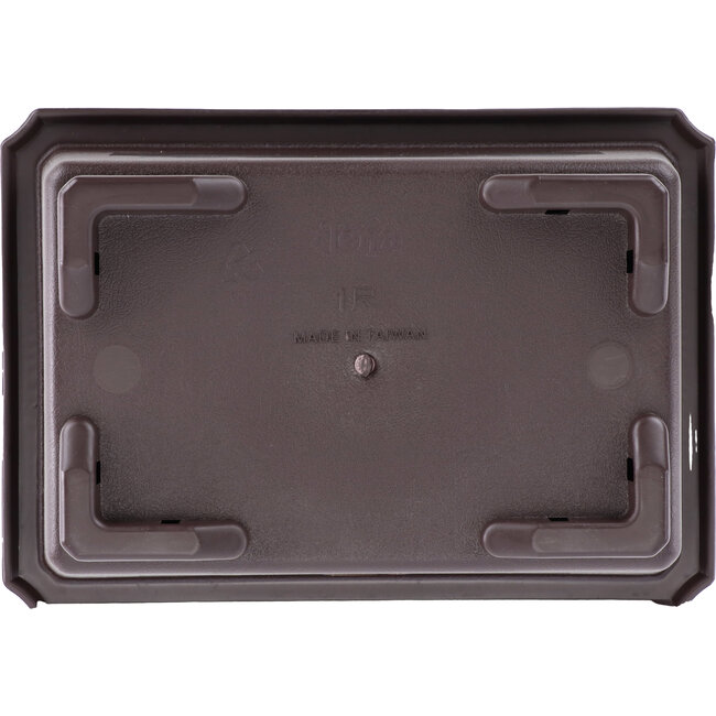 Rectangular brown plastic bonsai pot - 315 x 225 x 120 mm