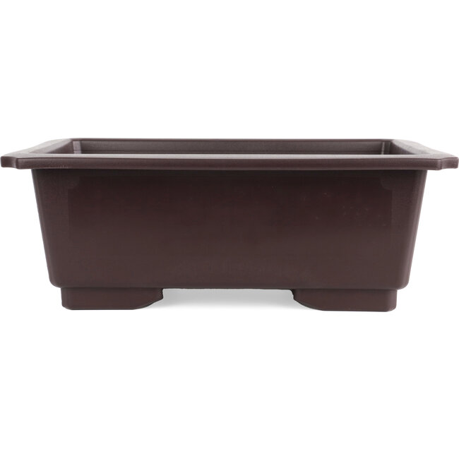 Rectangular brown plastic bonsai pot - 450 x 320 x 155 mm