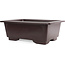 Rectangular brown plastic bonsai pot - 450 x 320 x 155 mm