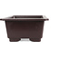 Rectangular brown plastic bonsai pot - 450 x 320 x 155 mm