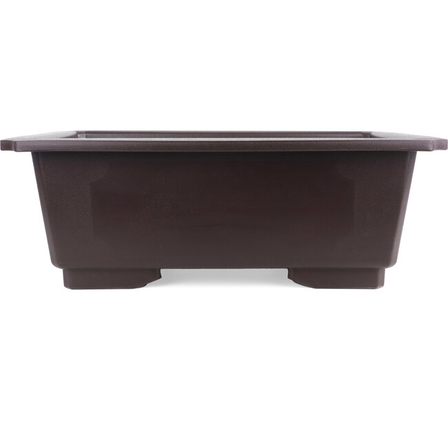 Pot à bonsaï rectangulaire en plastique marron - 570 x 405 x 205 mm