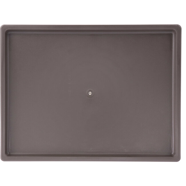 Leccarda per vasi bonsai in plastica marrone - 341 x 241 x 20 mm