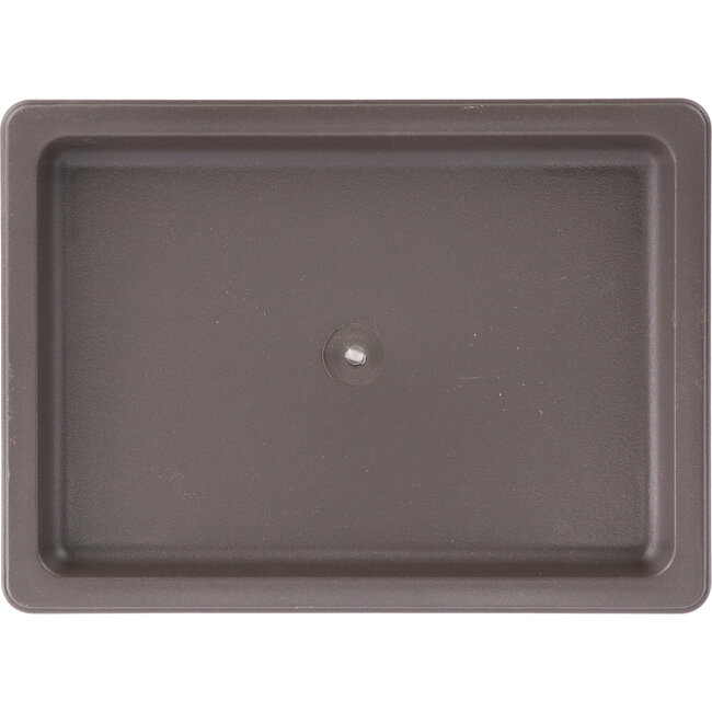Bac d'égouttage pour pots à bonsaï en plastique marron - 219 x 160 x 20 mm