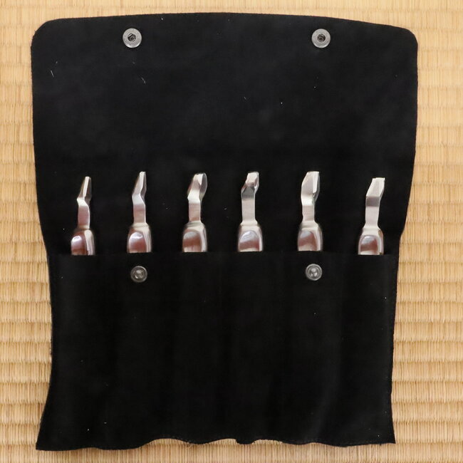 Tool pouche  with 6 narrow pockets | 200 x 280 mm | Matsu Bonsai Tools