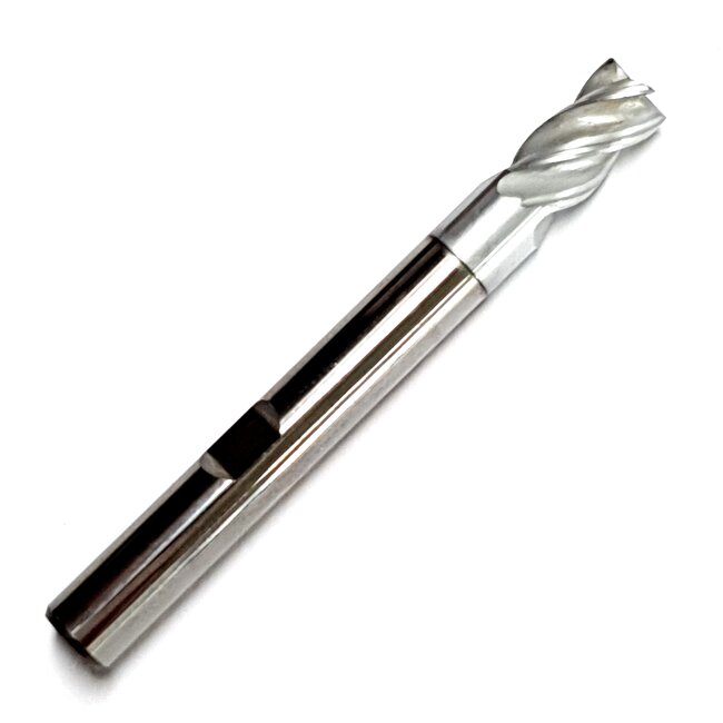 HSS End mill carving tool; Shaft: 6mm. Length: 55mm. Not suitable for Dremel. For carving jin and shari in bonsai.