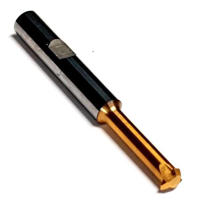 HSS-Fräswerkzeug; Schaft: 8mm. Kopf: 9 mm. Länge: 68mm. Nicht geeignet für Dremel. Zum Schneiden von Jin und Shari in Bonsai.