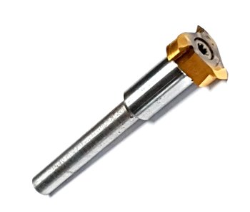 HSS milling tool; Shaft: 6mm. Head : 18 mm. Length: 61mm. Not suitable for Dremel. For cutting jin and shari in bonsai.