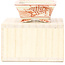 Pot à bonsaï rectangulaire rouge par Kutani - 95 x 75 x 35 mm