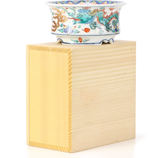 Vaso per bonsai rotondo multicolore di Syoami - 100 x 100 x 46 mm