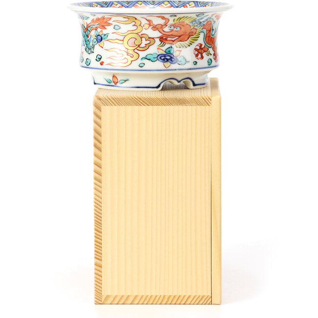 Vaso per bonsai rotondo multicolore di Syoami - 100 x 100 x 46 mm