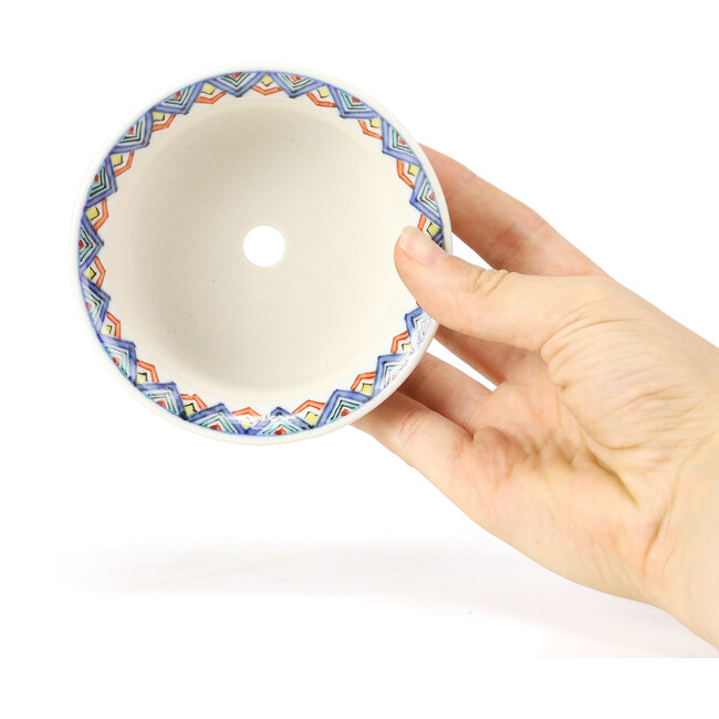 Vaso per bonsai rotondo multicolore di Syoami - 100 x 100 x 46 mm