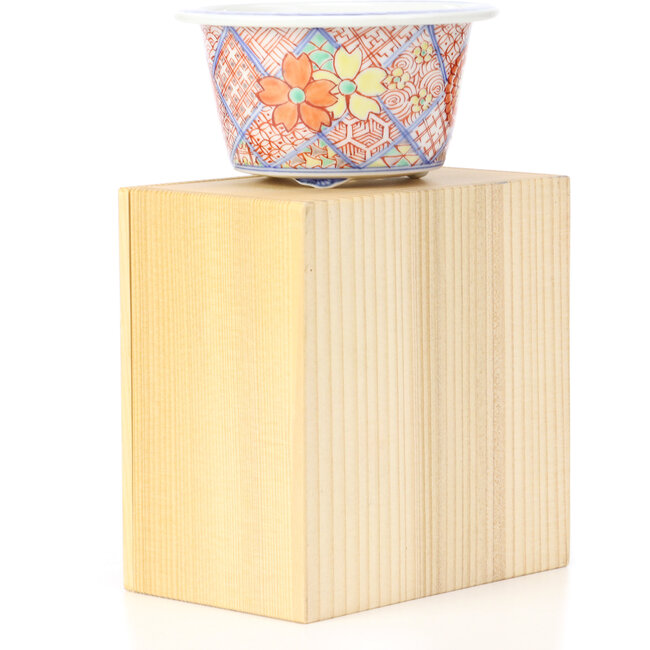 Vaso per bonsai rotondo multicolore di Syoami - 100 x 100 x 55 mm