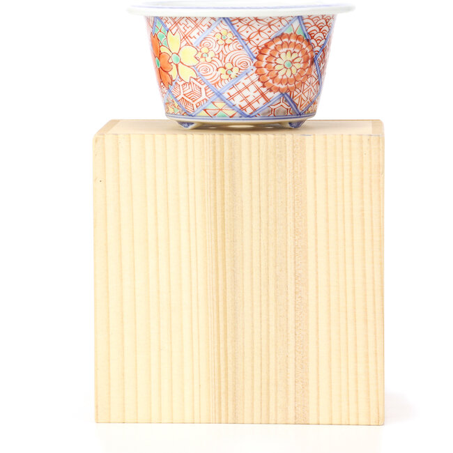 Ronde multicolor bonsaipot van Syoami - 100 x 100 x 55 mm