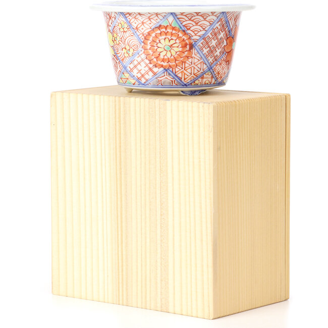 Ronde multicolor bonsaipot van Syoami - 100 x 100 x 55 mm