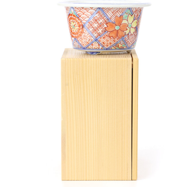 Vaso per bonsai rotondo multicolore di Syoami - 100 x 100 x 55 mm