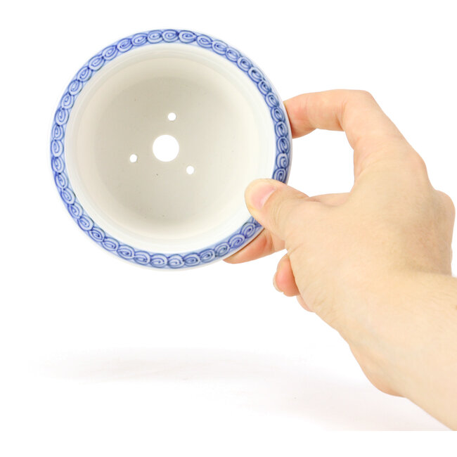 Maceta de bonsái redonda multicolor de Syoami - 100 x 100 x 55 mm