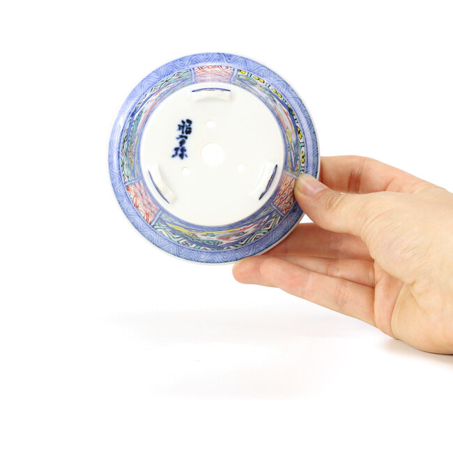 Pot à bonsaï rond multicolore par Syoami - 100 x 100 x 55 mm