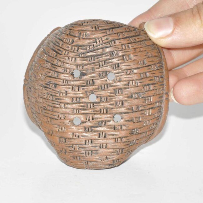 Pot Bigei non émaillé en forme de panier