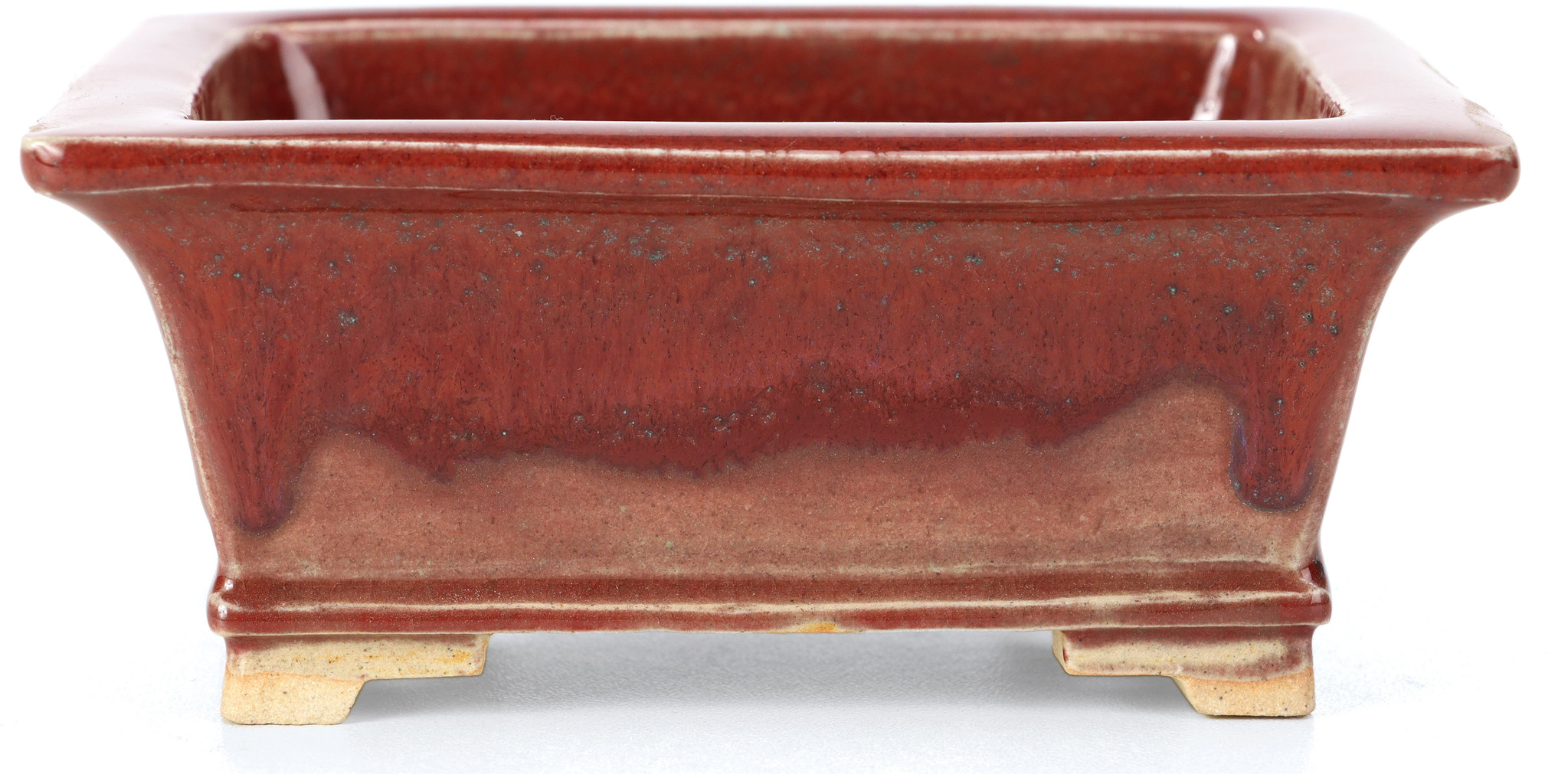 Pot à bonsaï fait à la main 14 centimètres Fabricant Keiun Fukuda