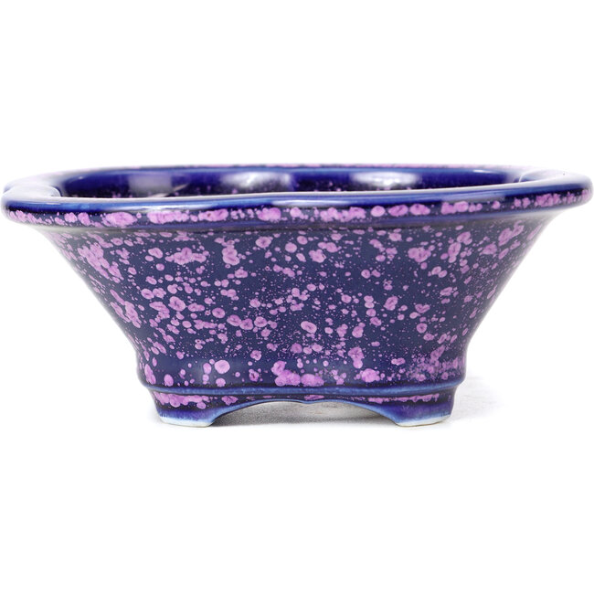 Pot à bonsaï violet Mokko par Heian Kozan - 155 x 140 x 50 mm