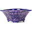 Mokko purple bonsai pot by Heian Kozan - 155 x 140 x 50 mm