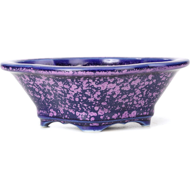 Pot à bonsaï violet Mokko par Heian Kozan - 155 x 140 x 50 mm