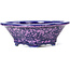 Mokko purple bonsai pot by Heian Kozan - 155 x 140 x 50 mm